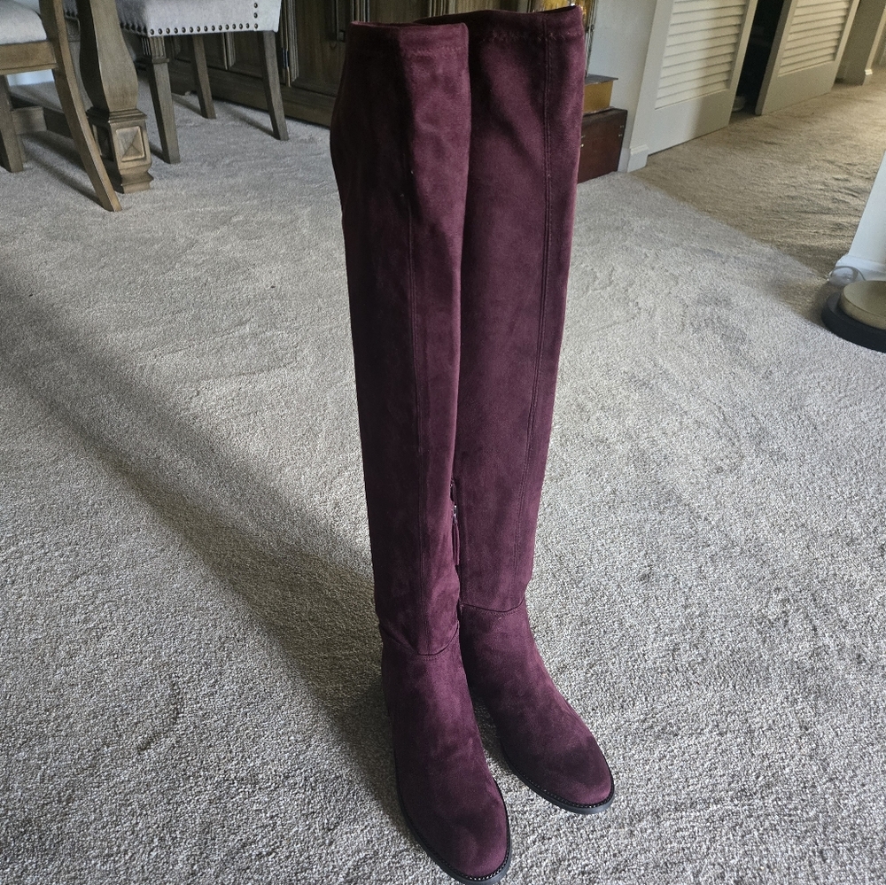 Franco Sarto Rich Plum Over the Knee Boots